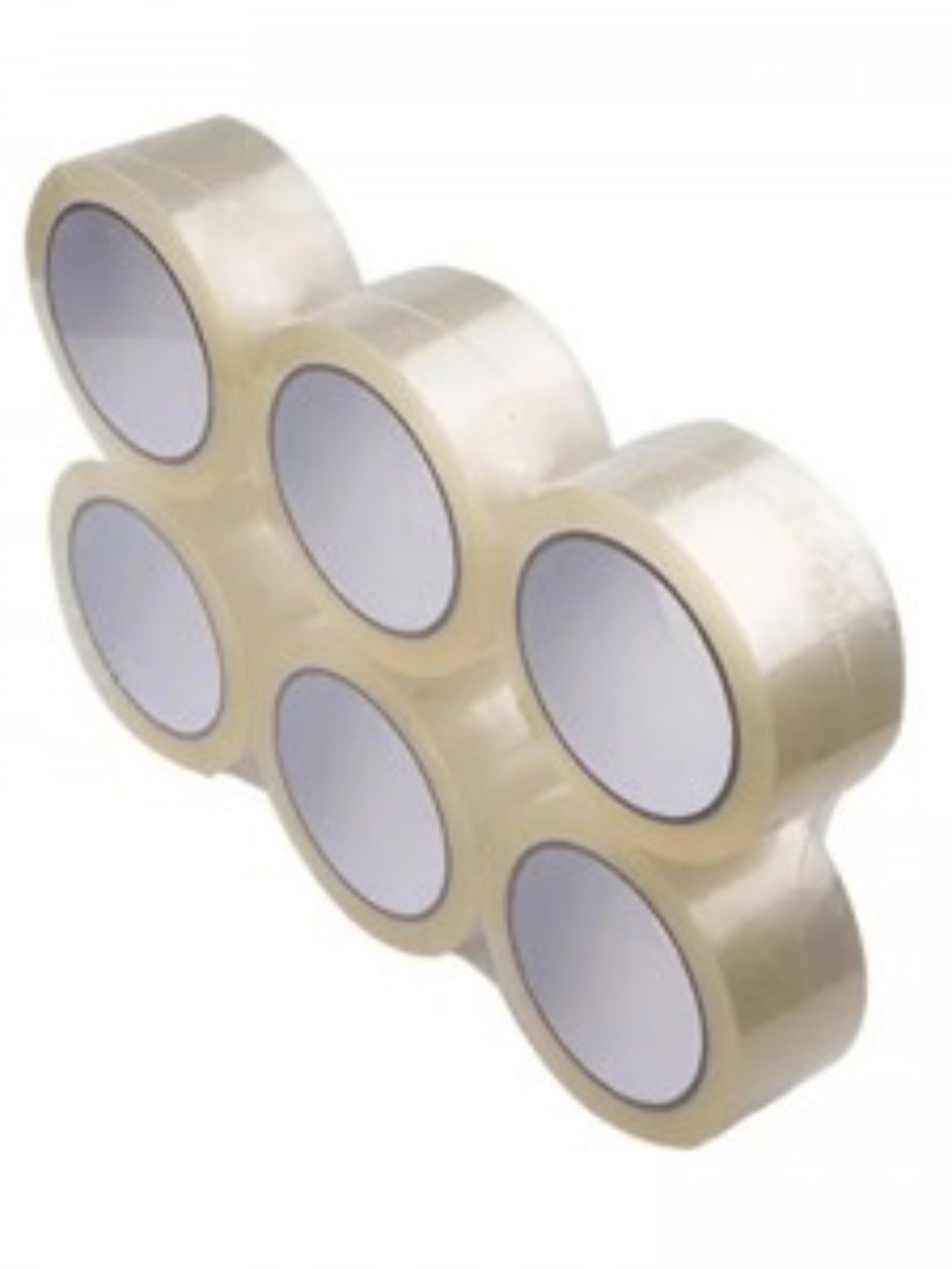 6 Pack Shipping Tape 2" x 110y UpakNSeal, 2 Mil Clear Acrylic, Heavy Duty, NWT